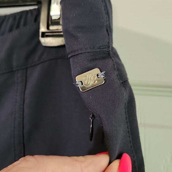 Grey's Anatomy Women's Charcoal Gray Elastic Tie Waistband Scrub Pants Size LG - Picture 7 of 12